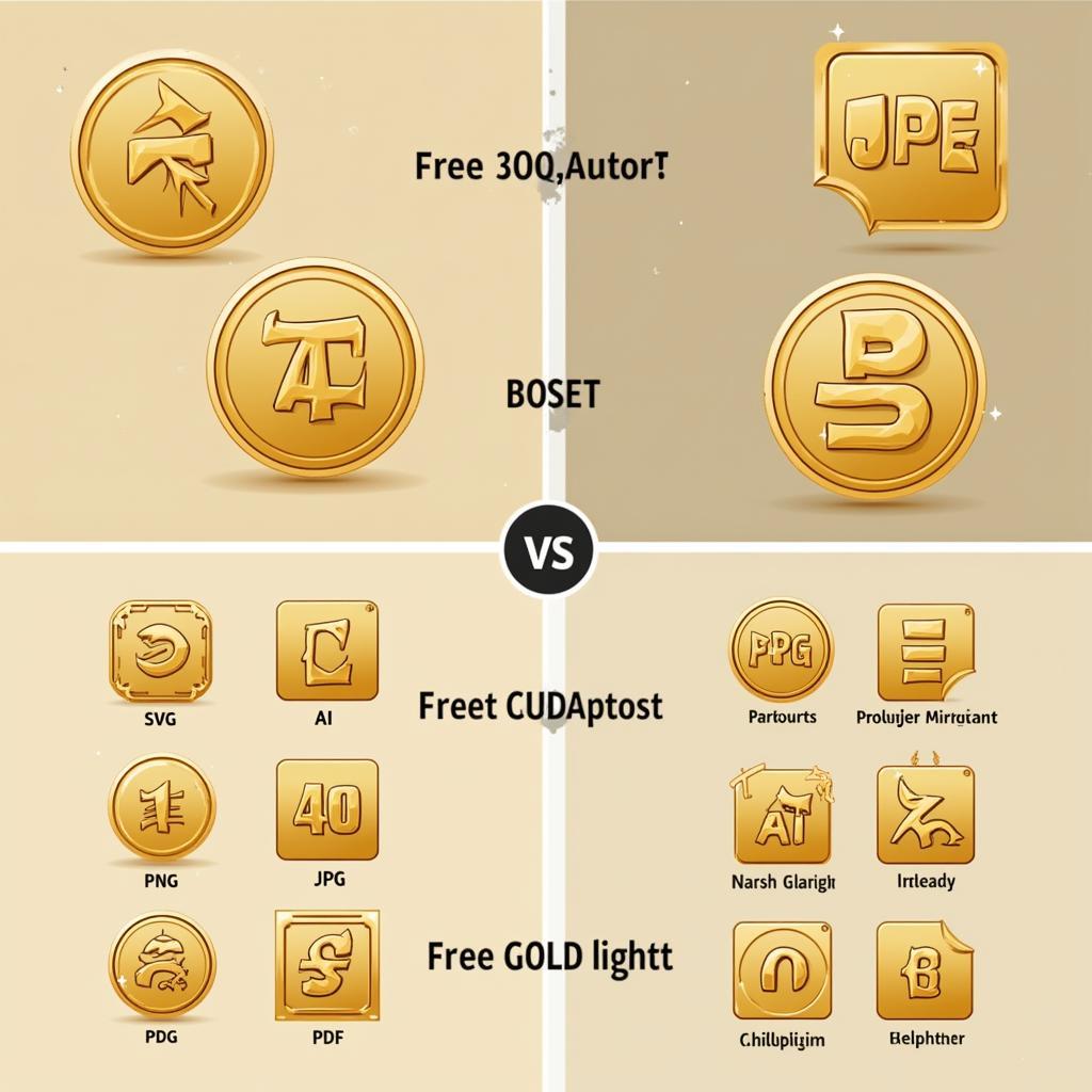 Different Types of Free Gold Signs