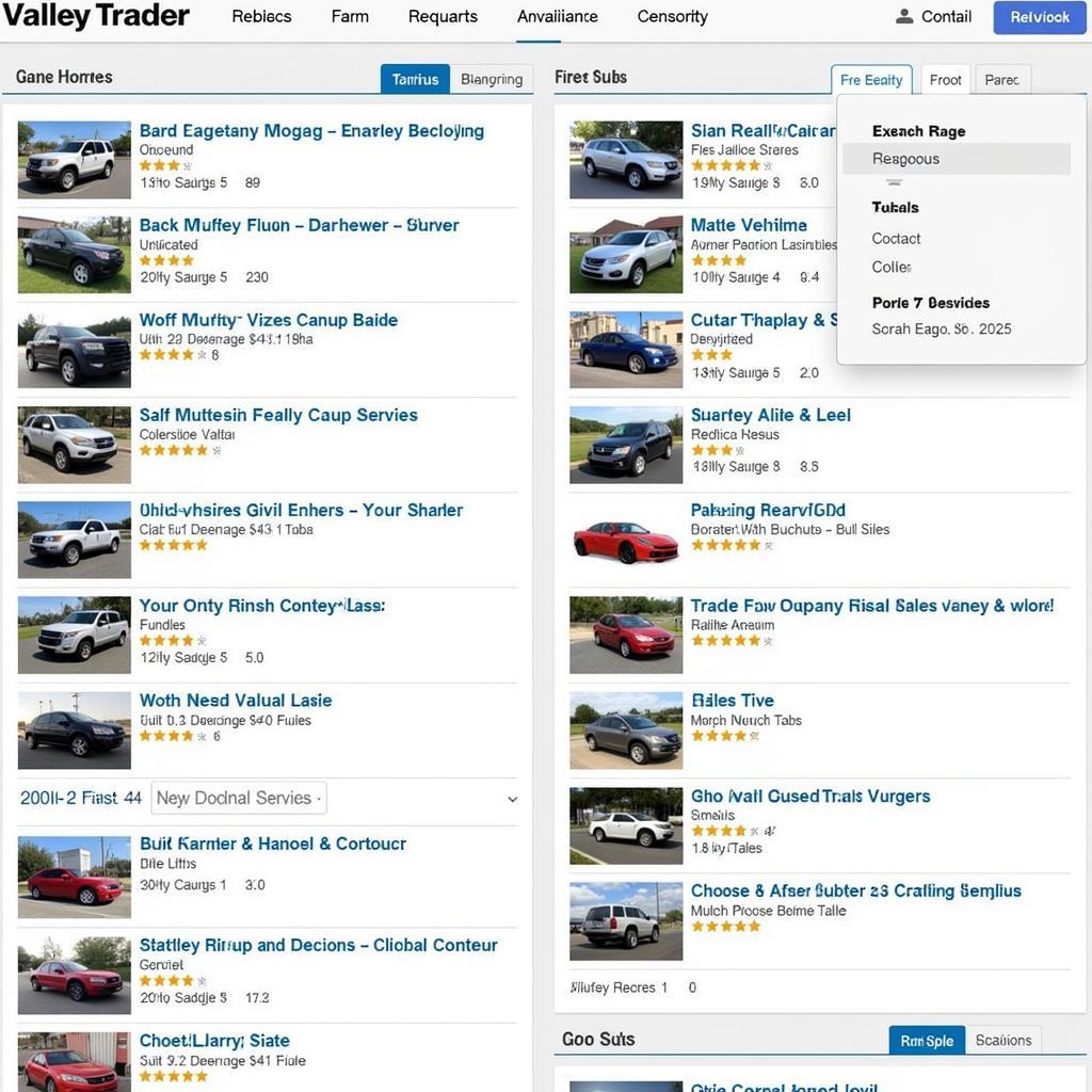 Valley Trader Free Ad Categories