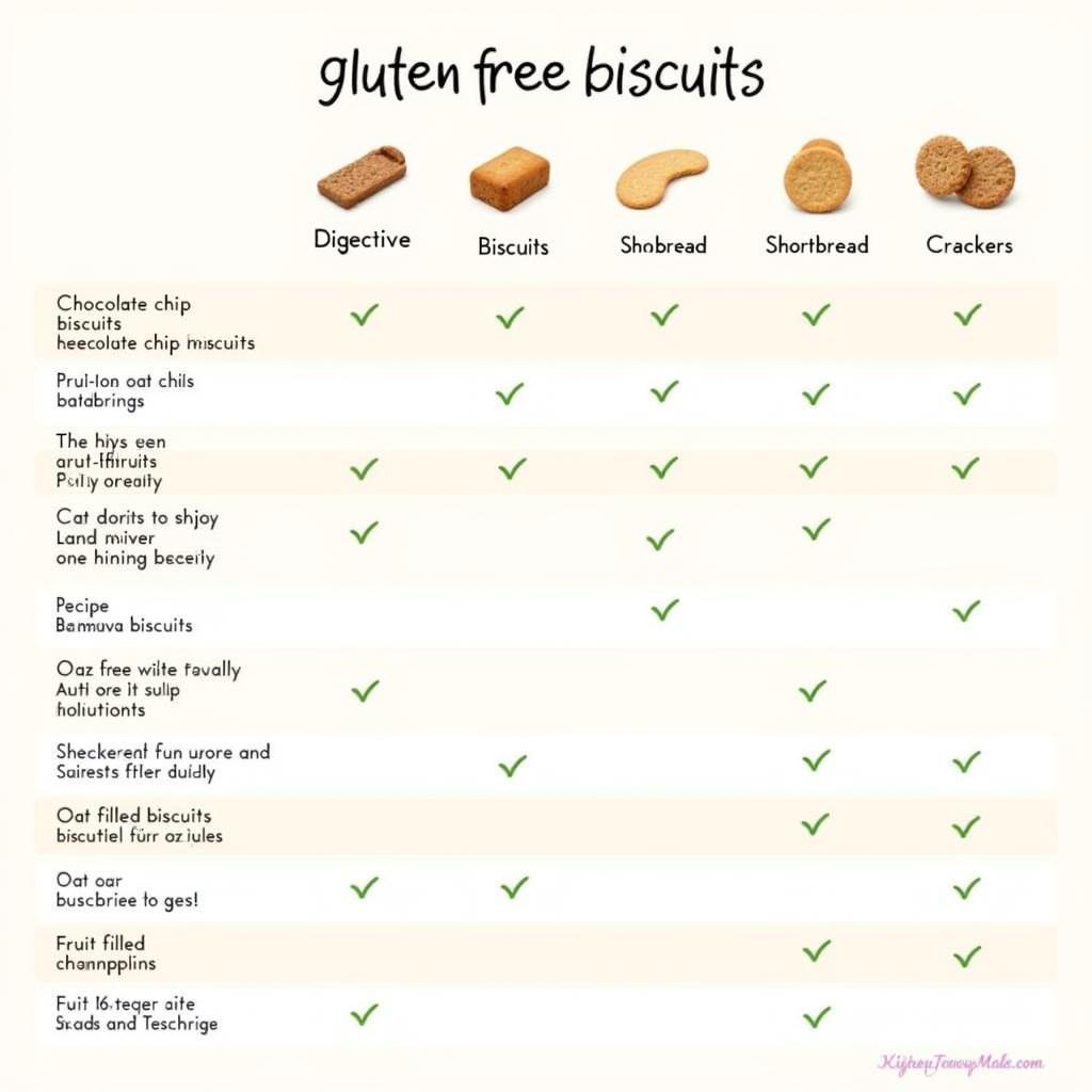 Variety of Gluten-Free Biscuits