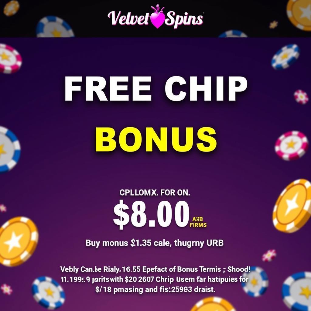 Velvet Spins Free Chip Bonus Offer