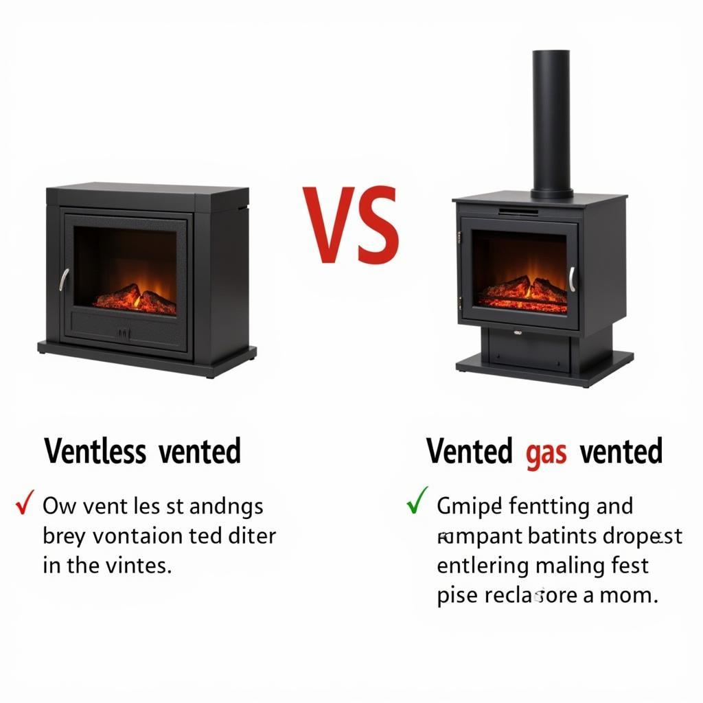 Ventless vs. Vented Free Standing Gas Fireplaces