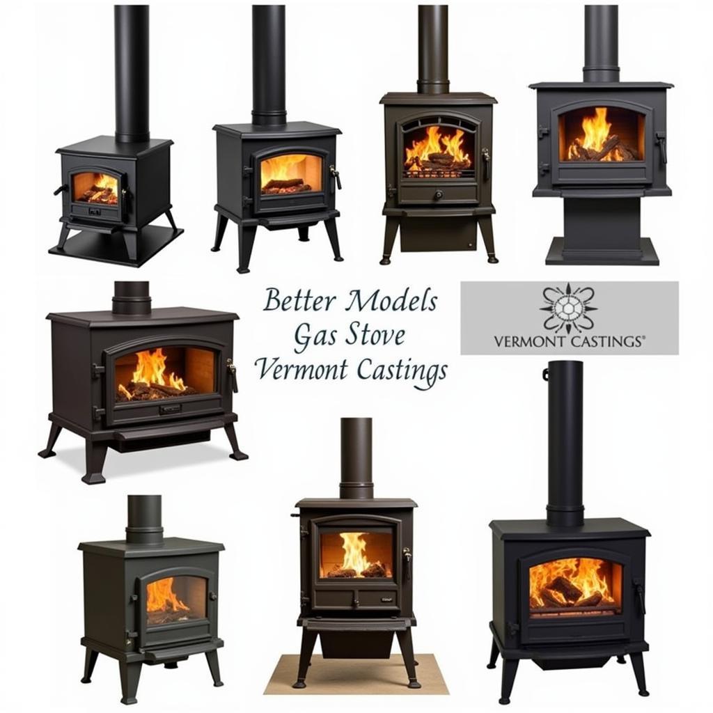 Different Vermont Castings Gas Stove Models