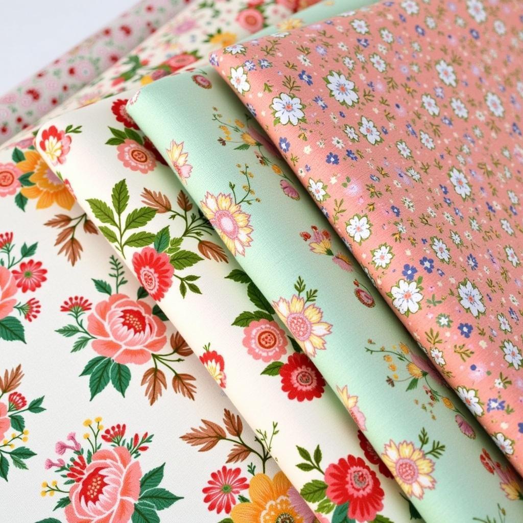 Vintage Floral Fabric for Nana Flower Quilts