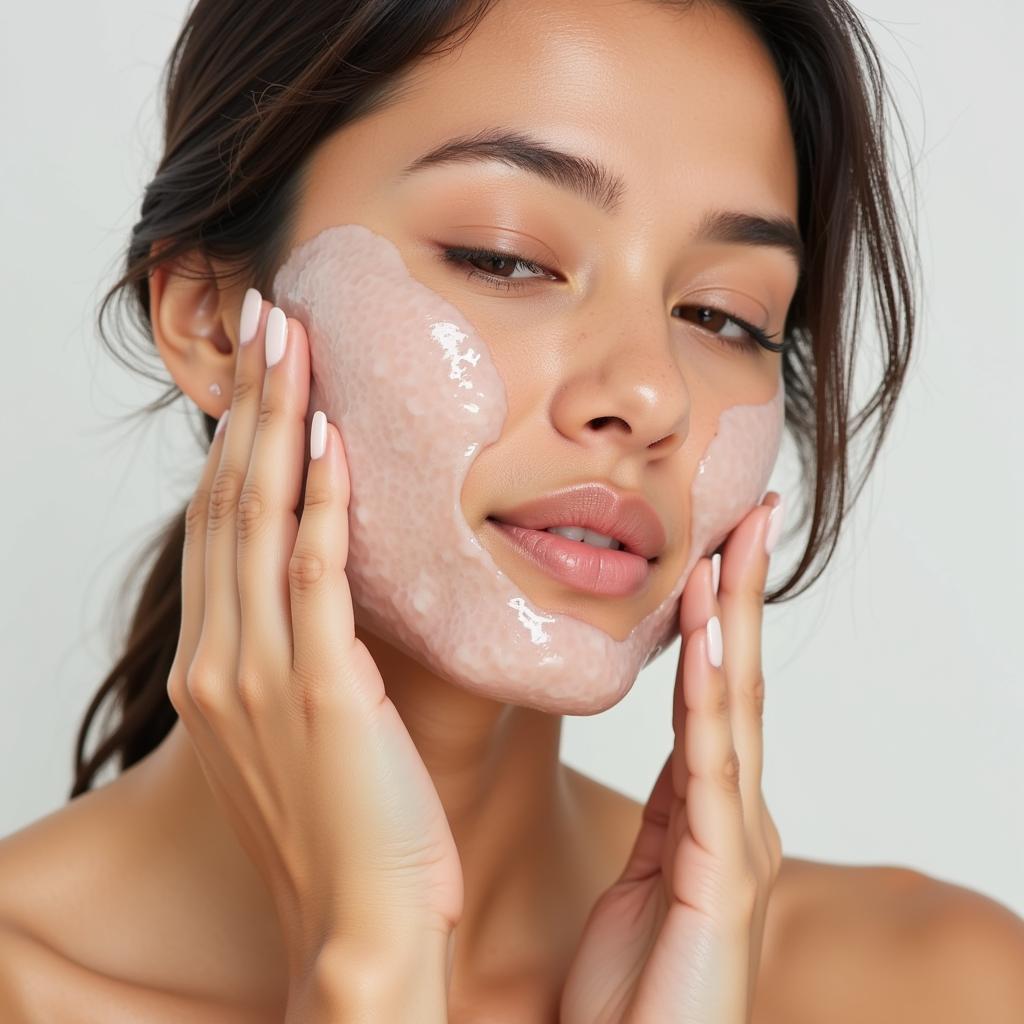 Woman Washing Her Face