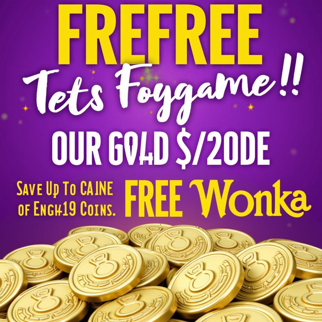 Willy Wonka Slots Free Coins Promotion Banner