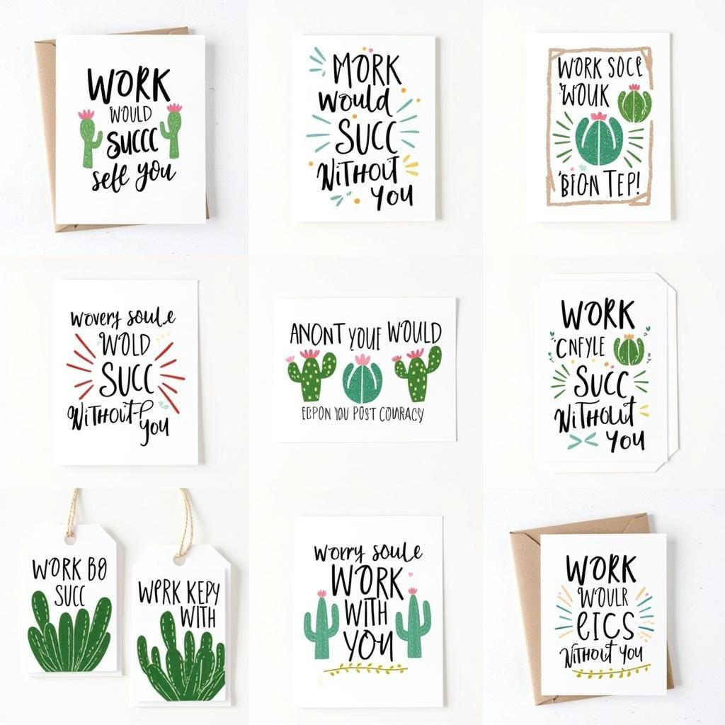 Examples of "Work Would Succ Without You" Printables